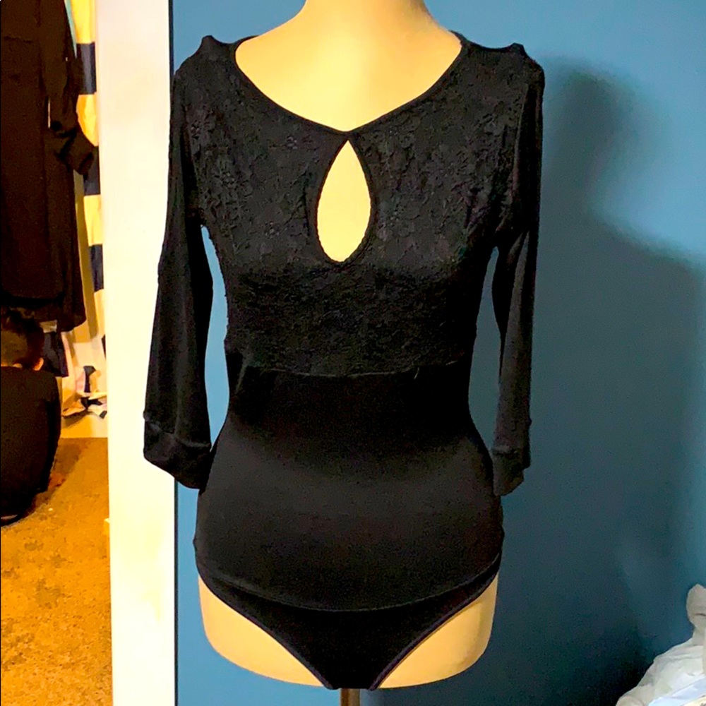 this is a bodysuit in black